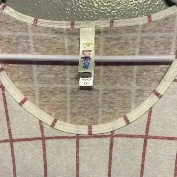 ❤️ LuLaRoe Perfect T New With Tags Pink & White - Picture 3 of 6
